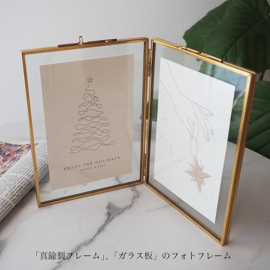 Amazon.co.jp: フォトフレーム 2l / l判 2面 ガラス 真鍮 ゴールド 2枚 Amazon.co.jp: フォトフレーム 2l / l判 2面 ガラス 真鍮 ゴールド 2枚